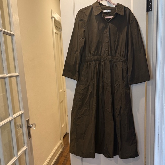 Zara Midi Shirt Dress - Picture 2 of 5
